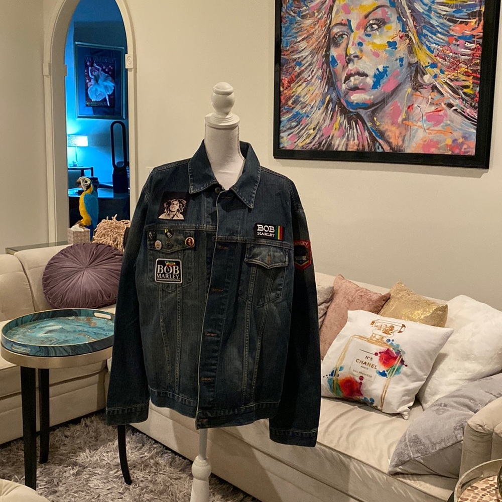 Rare patch jacket bob Marley